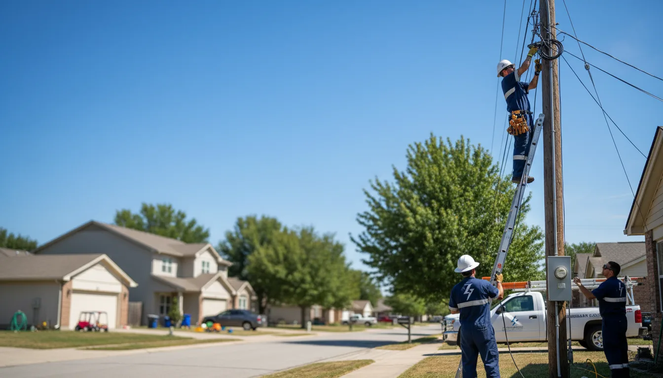 Residential electrician providing installation services in Friedensburg, PA